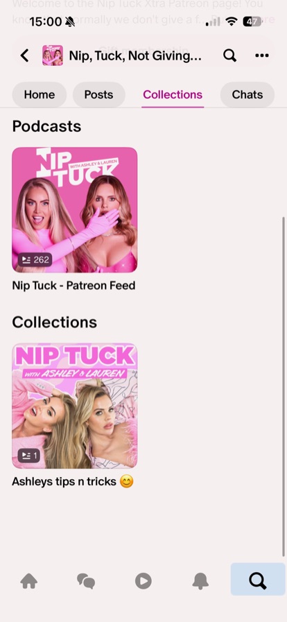Patreon Collections showing tips and tricks